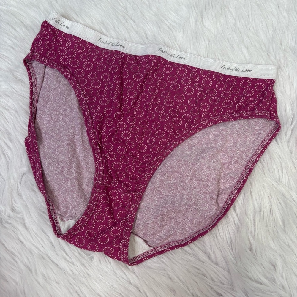 Vintageβ (?) Fruit of the Loom Cotton Panties Hi Cut Bikini Womenβs 9 | XXL